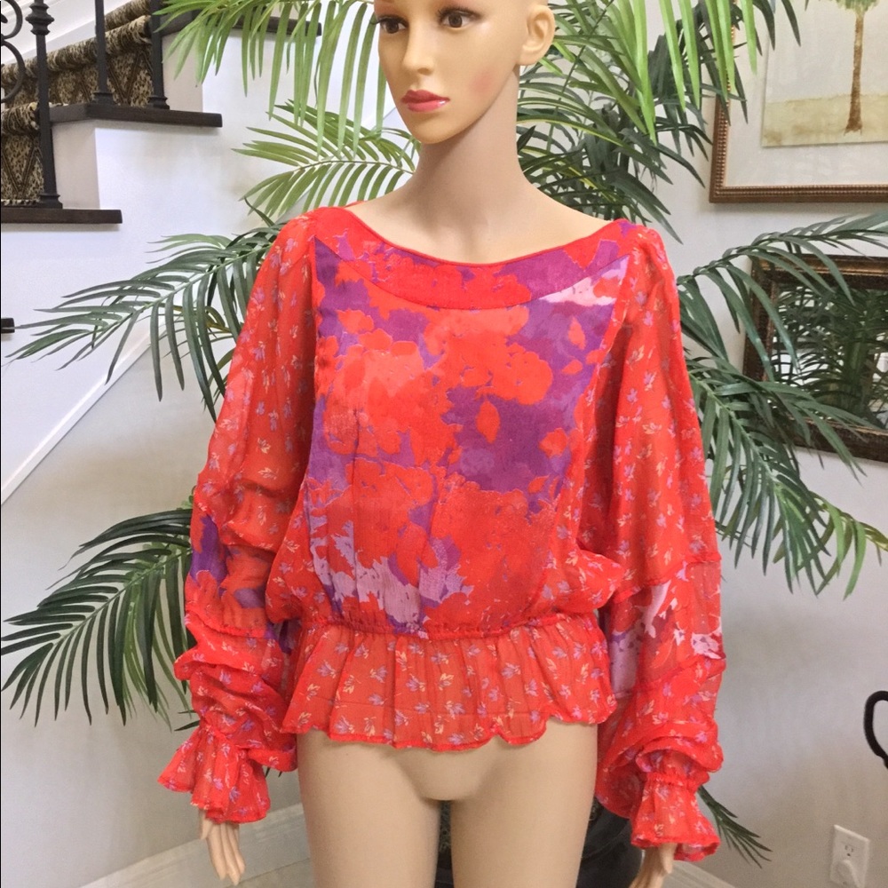 Free People sheer top, NWT